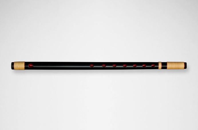 B0302）尺八　黒漆塗り　和楽器　4穴 黒 尺八 黒漆塗り - メルカリ
