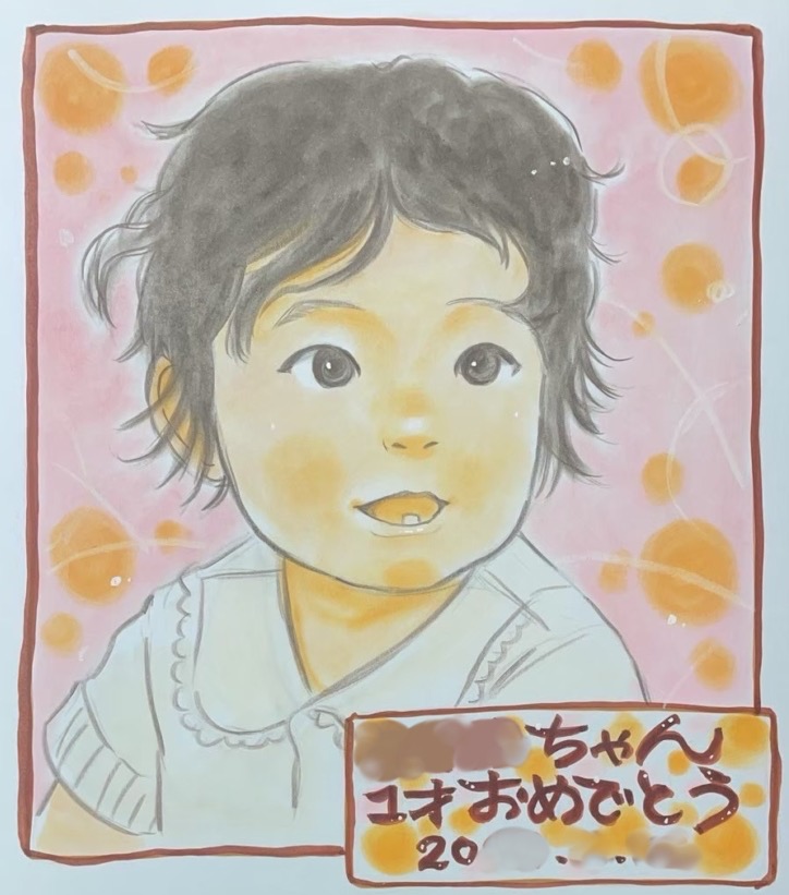 wakoです　トールペイント作品　似顔絵 yuca｜アーティスト紹介 | 似顔絵やウェルカムボードならドサンコ